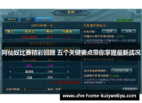 阿仙奴比赛精彩回顾 五个关键要点带你掌握最新战况